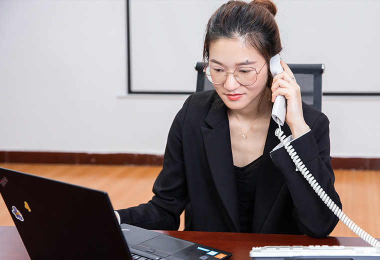 Our marketing staff is handling consultation and recording customer's needs
